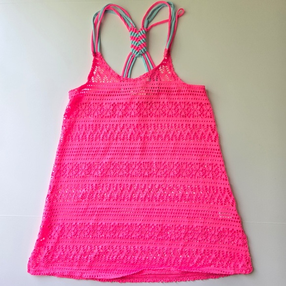 Miken Mermaids Big Girls Macrame Cover Up Dress - Picture 1 of 7
